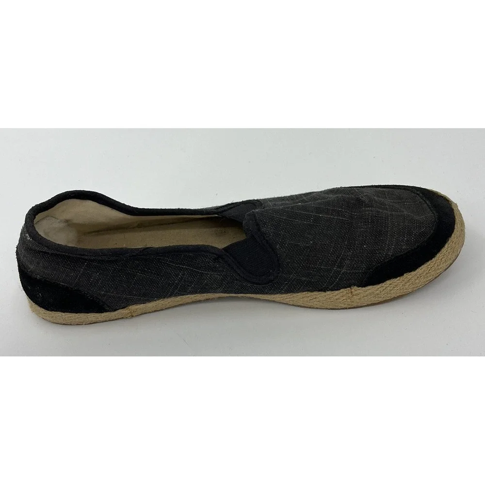 Ugg Delizah Espadrille Women's Size 9.5 40.5 Black Canvas Slip On Flats